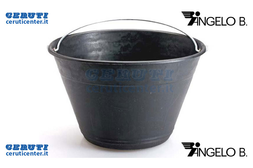Secchio Plastica Nero 34