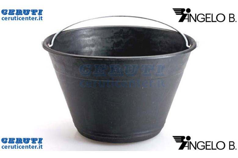 Secchio Plastica Nero 34