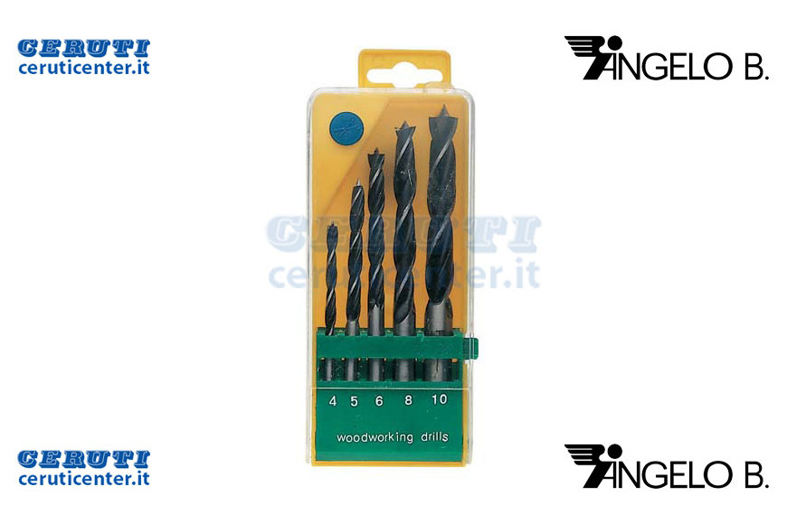Serie Punte Legno 5 Pz.