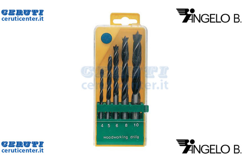 Serie Punte Legno 5 Pz.