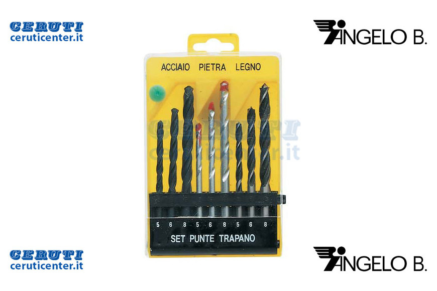 Serie Punte Muro Ferro Legno 9 Pz.