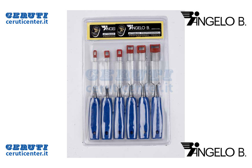 Cartella Sgorbie 6 Pz. M.Ci Plastica