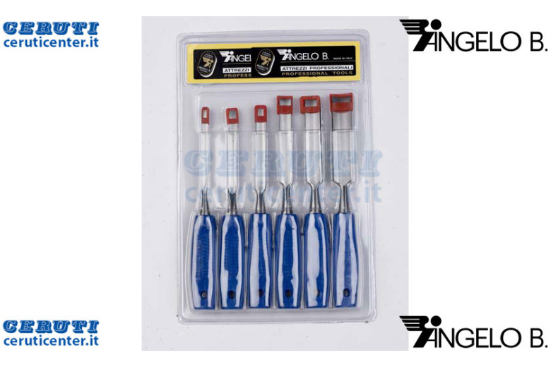 Cartella Sgorbie 6 Pz. M.Ci Plastica