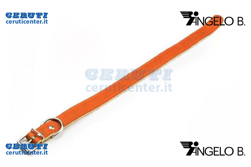 Collare Cane Bufalo Arancio 2X44