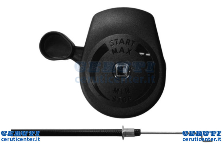 Palanca de gas plástico + cable 170 cm - Ag 0830001