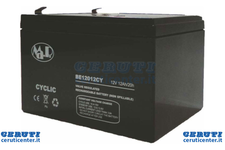 Batterie 12V-12Ah Ashore - Ag 0200120
