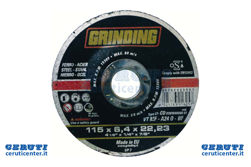 Disque de Emery 115X 7 - Ag 0109003