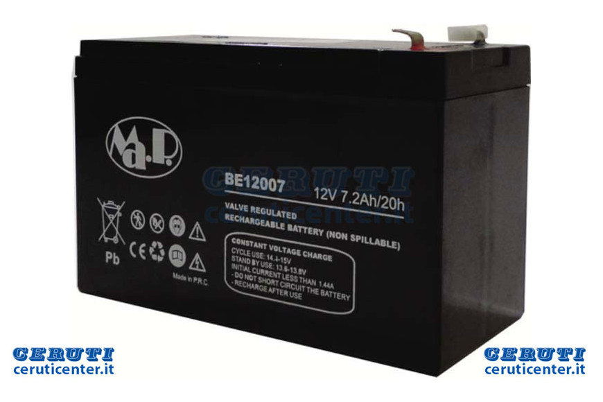 Batterie 12V-7.2Ah sec - Ag 0200072