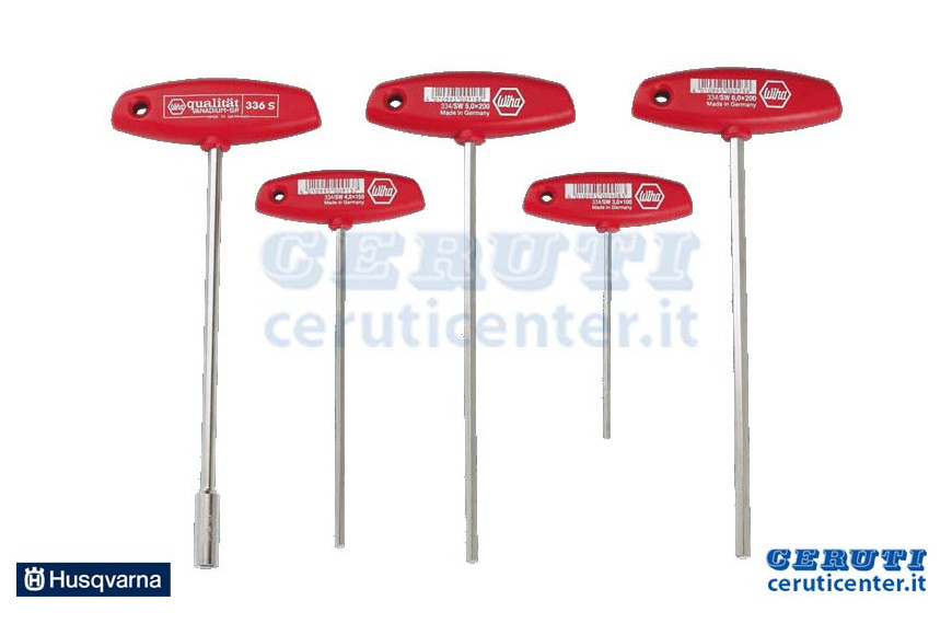 Kit 5Pz Chiavi T E Chiave Tubo 8Mm - Originale Husqvarna - 504900006