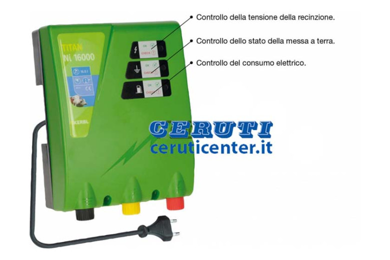 Elettrificatore Titan Ni 16000 Supply 230 V
