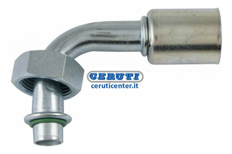 90° Female Fitting With O-Ring And Rotolock Swivel Ring