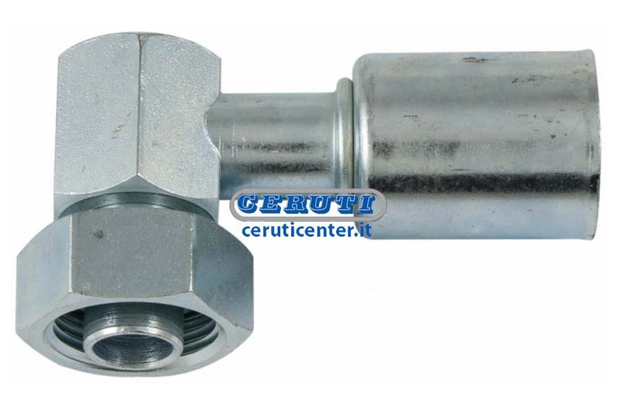 Racor Hembra A 90º Con O.R. Y Anillo Giratorio Rotolock