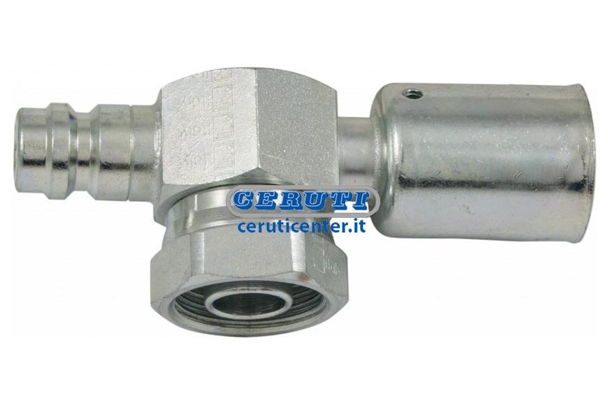 90° Aufschraubung Mit: O-Ring - Drehmutter Rotolock - Ventil Hoher Und Niedriger Druck Für R134