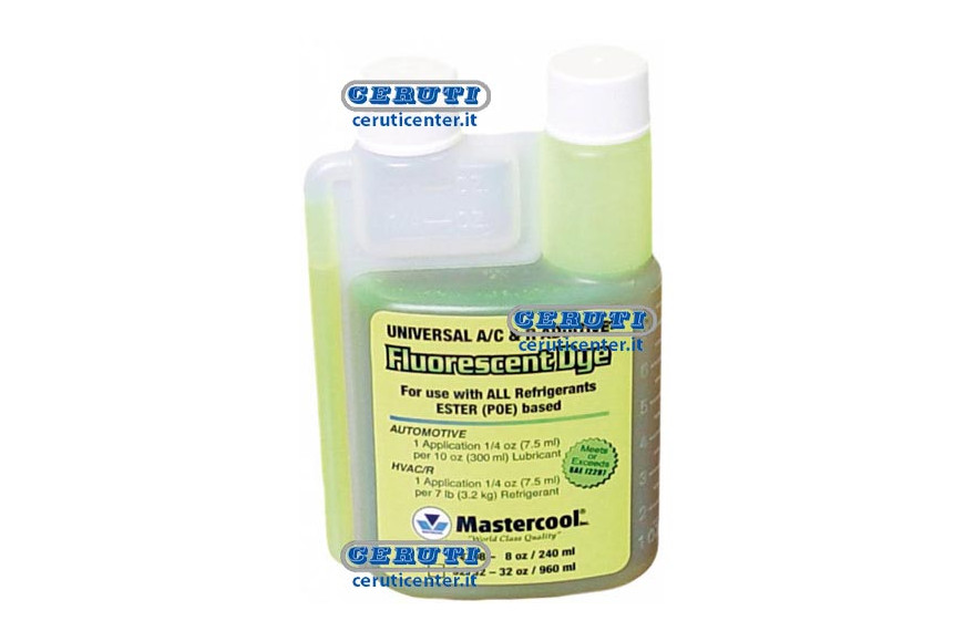 Líquido Fluorescente Detector Fugas 2 Tapones (250 Ml)