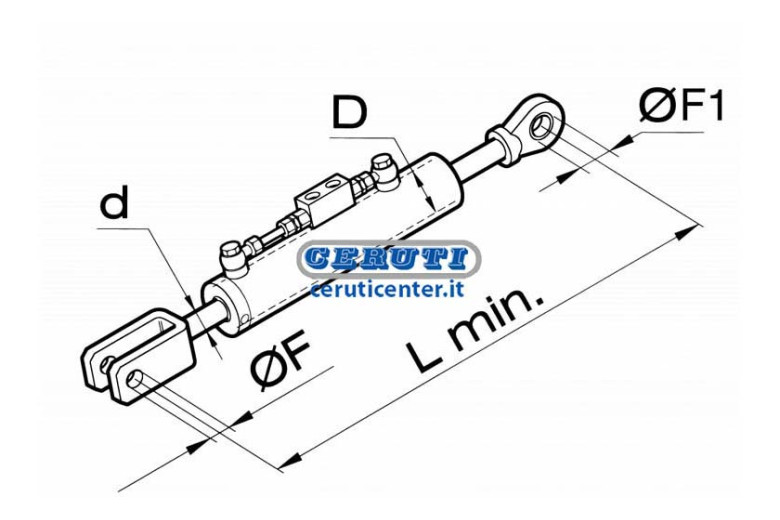 Seitliche Hubstrebenverstellung