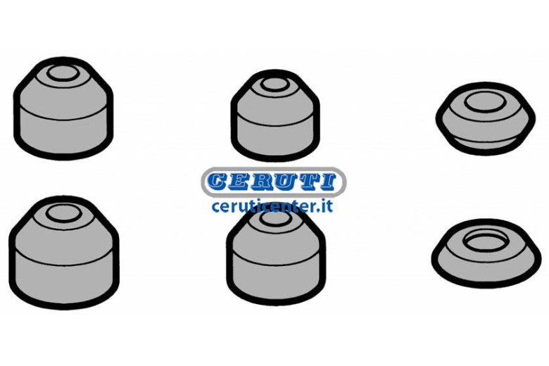 Cappellotti Valvola  X Lombardini (10Pz) - Cappellotti Valvola Per Motori Lombardini - Adattabile a 2135-072, 2135072