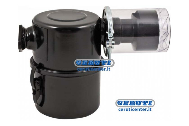 Oil-Bath Air Filter With Lateral Cyclone Prefilter
