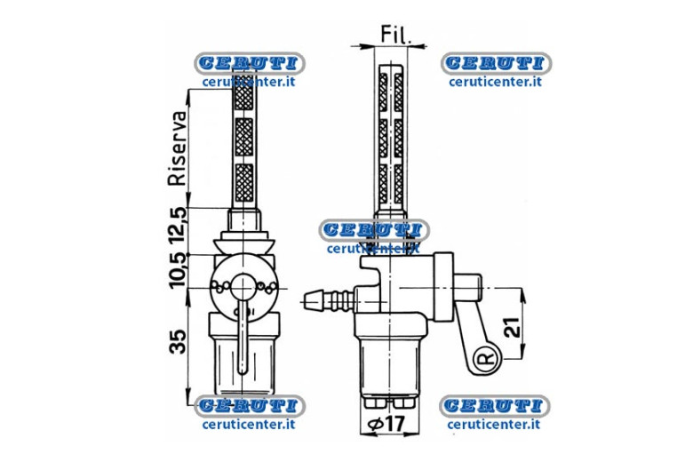 Taps For Fuel And Petrol Tanks