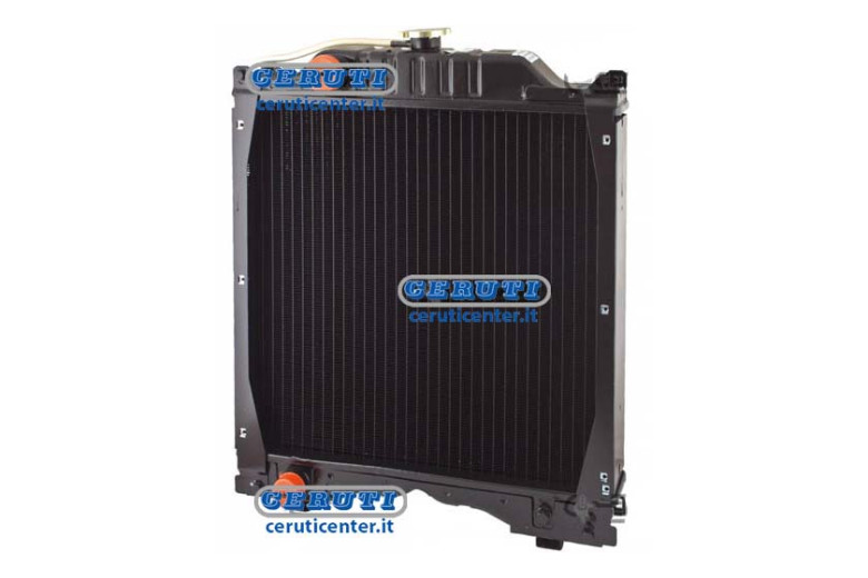 Radia. x  Fiat 100/55-100-110/90 5Fl. - Radiatore In Rame Per Fiat - New Holland Dimensioni L x h x p 553 x 695 x 110 Mm