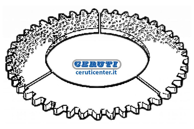 Anello Per Frizione Centrale - Dentatura Esterna 392 X 142 X 15- 54 Denti - Adattabile 7602.8177