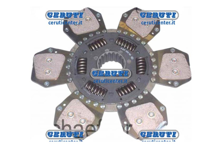 Central Rigid Cerametallic Plate With 6 Vanes And Tension Springs Ø 310 Sintered 50X45Ev - Z.18
