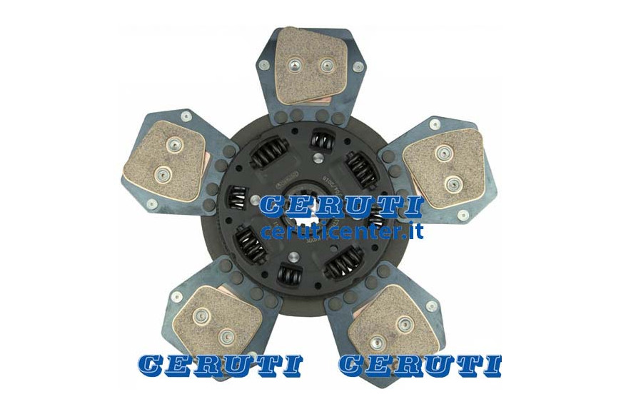 Central Cerametallic Plate With 5 Vanes - Cushioned Ø 295 Sintered - 10 Grooves