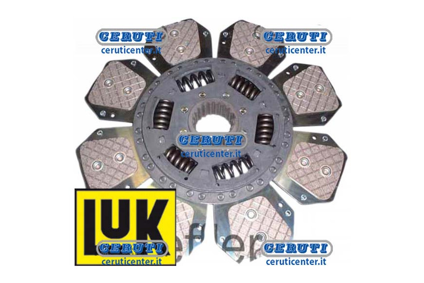 Central Cushioned Cerametallic Plate With 8 Vanes Ø 310 Sintered - 21 Grooves