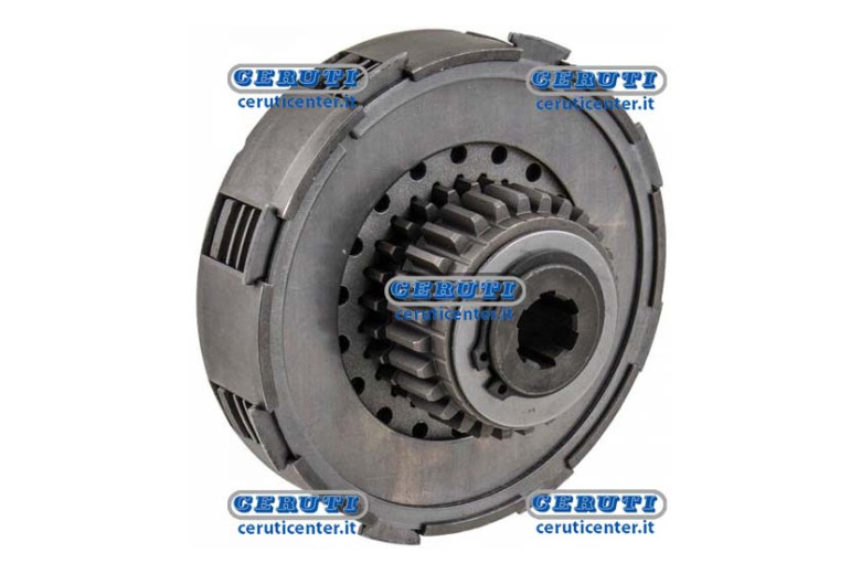 Frizione Ø 110 Mm A Dischi Multipli Con 4 Dischi Ed Ingranaggio - Friz. Motozappa Fm Con Ingranaggio