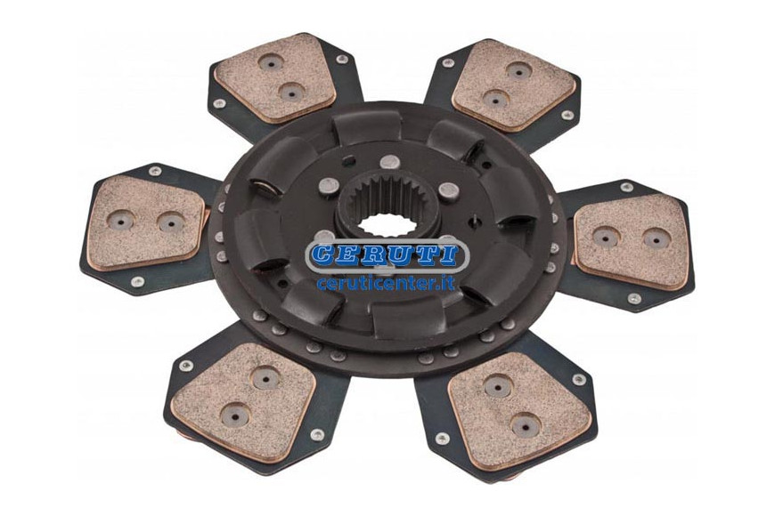 Central Plate In Metal-Ceramic With 6 Vanes And Tension Springs Ø310 Sintered 40X36.5 - 24 Grooves