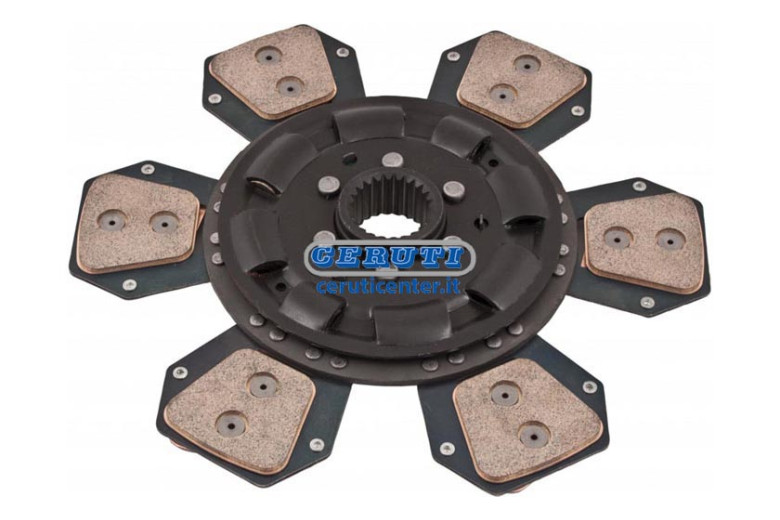 Central Plate In Metal-Ceramic With 6 Vanes And Tension Springs Ø310 Sintered 40X36.5 - 24 Grooves