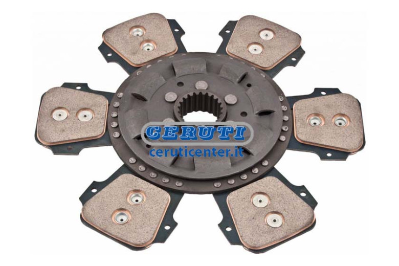 Central Disco Metalceramico A 6 P. Avec Des Ressorts Roues Damper O330 - Z.21 41X45,3 Frittés