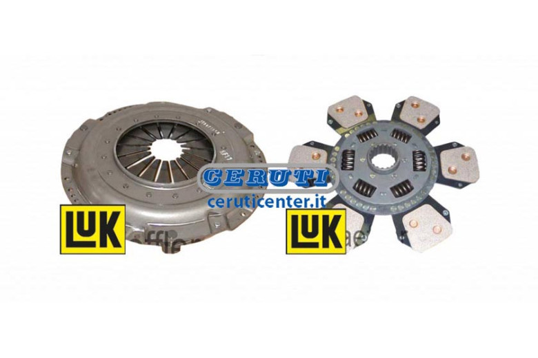 Kit Frizione Con Meccanismo Semplice E Disco Ø 350 Mm - Kit Frizione 15566 + Disco Pdf Luk - Adattabile a 135021510, 635068609