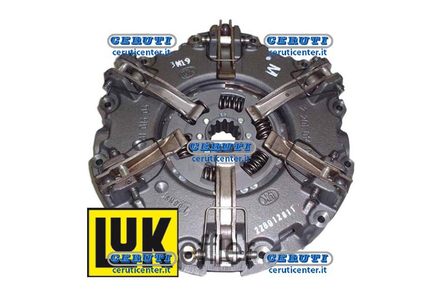 Mechanism With 6 Levers Complete With Cerametallic Central Plate 34X40 - Z12 Without Pto Plate - Plate Ø
