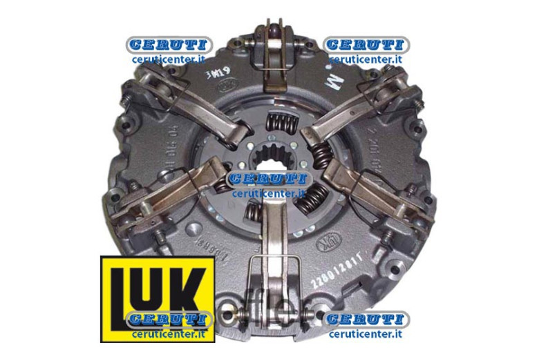Mechanism With 6 Levers Complete With Cerametallic Central Plate 34X40 - Z12 Without Pto Plate - Plate Ø