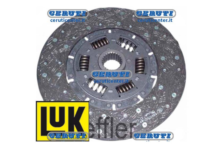 Disco Centrale In Ferodo Con Molle Parastrappi 310X191X3,5, 40X36,5 - 24 Cave - Disco Friz. D.310 Same Luk