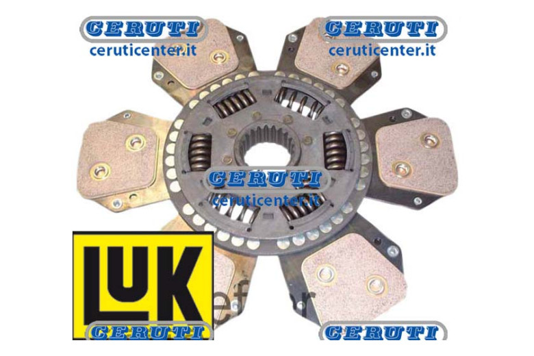 Central Cerametallic Plate With 6 Vanes And Tension Springs Ø 330 Sintered - 41X45.3 - Z.21