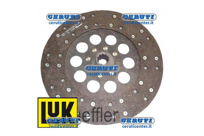 Disco Pto Rigido In Ferodo, Per Meccanismo 15530 - 310 x 190 x 3 - 28 x 24Ev - Z.10 - Disco Friz. D.310 Cnh Luk