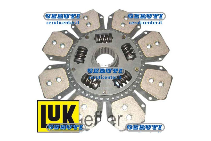Pto Plate With 8 Vanes 69X77X4 In Cerametallic With Tension Springs Ø 352 Sintered 45X50 - Z.18