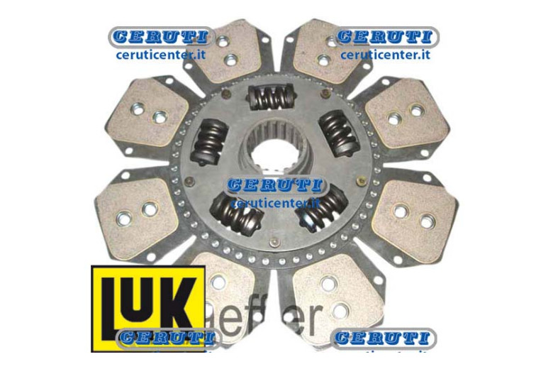 Pto Plate With 8 Vanes 69X77X4 In Cerametallic With Tension Springs Ø 352 Sintered 45X50 - Z.18