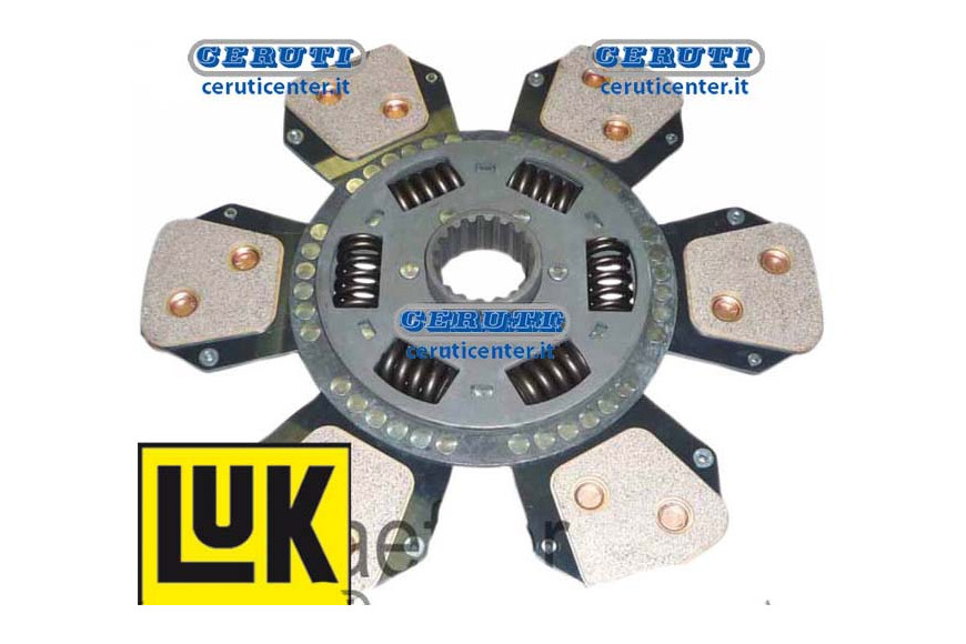 Cerametallic Plate With 6 Vanes And Tension Springs Ø 350 Sintered Z.18