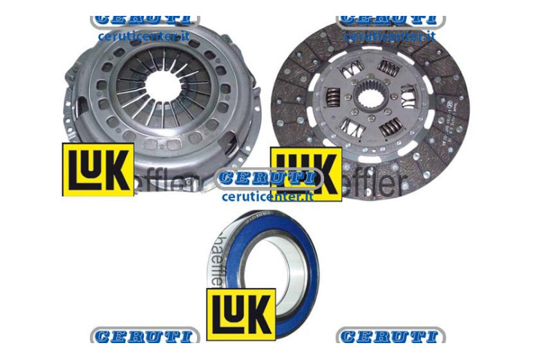 Kit Frizione Completo Di Meccanismo, Disco Centrale E Cuscinetto. Ø 280 Mm - Adattabile a 128033610, 628313110, 0.015.9287.3
