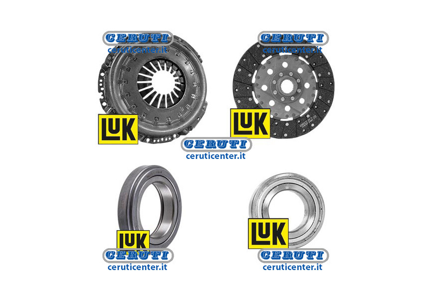 Kit Frizione D.310 Con Disco D. 300 - Z.25 E Cuscinetti Per Ford 5000 - Adattabile a Codice OEM 82010859, D8NN7580BB, C5NN7580A