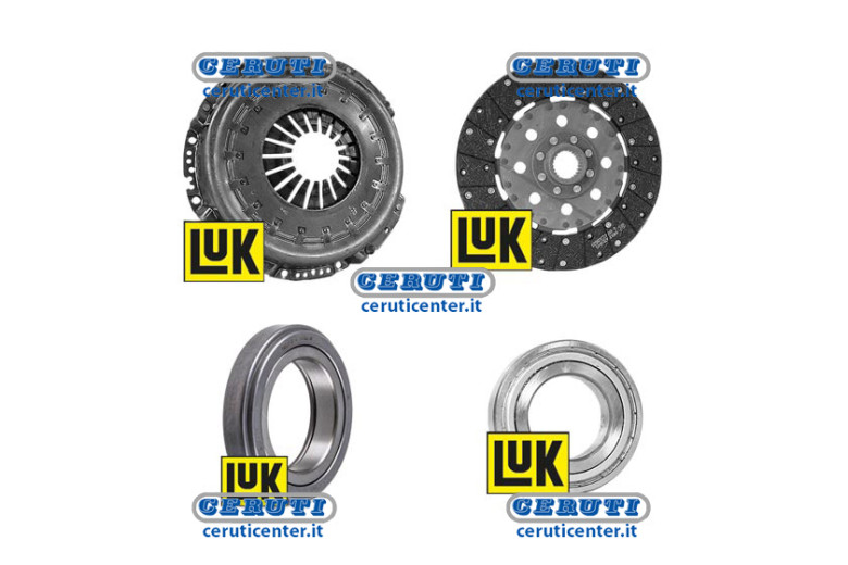 Kit Frizione D.310 Con Disco D. 300 - Z.25 E Cuscinetti Per Ford 5000 - Adattabile a Codice OEM 82010859, D8NN7580BB, C5NN7580A