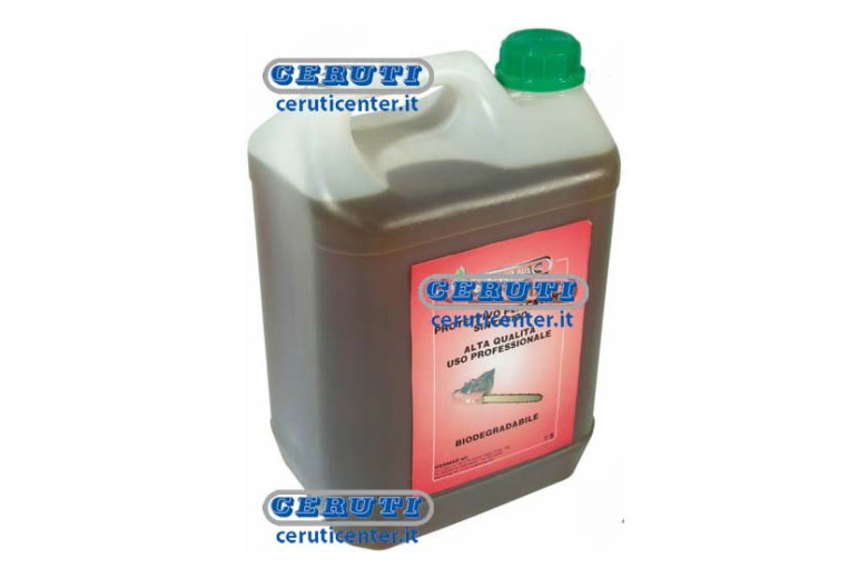 Lubrifiant Synthetique Pour Chaine Tronçonneuse Professionnelle - 5 Lt Emballage Flacon De 5 L