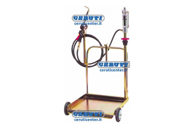 Aeropulsometro Per Olio Con Carrello - Per Fusti Da 180-200 Kg