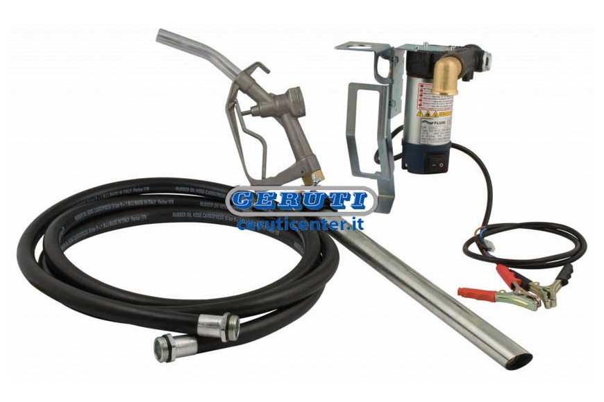 Kit Elettropompa Travaso Gasolio A 12V Per Fusto