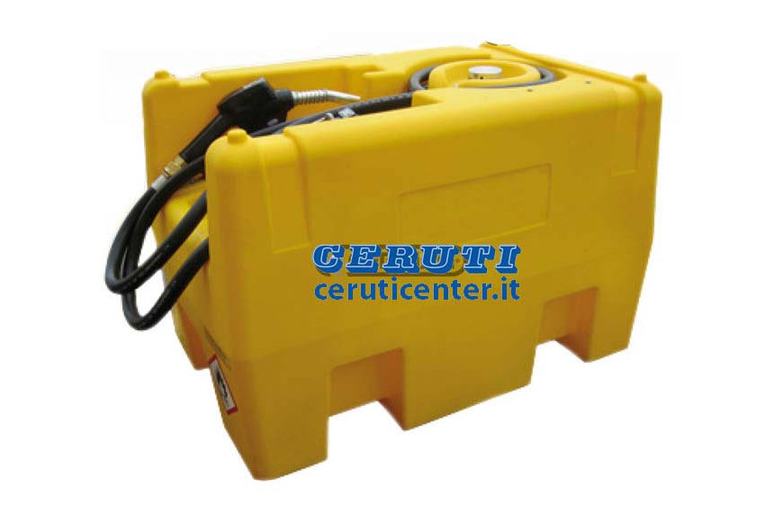 Serbatoio 220Lt Con Pompa 12 Volt - Elettropompa Con Serbatoio Per Il Trasporto Gasolio Tensione 12 V Capacità 220 L