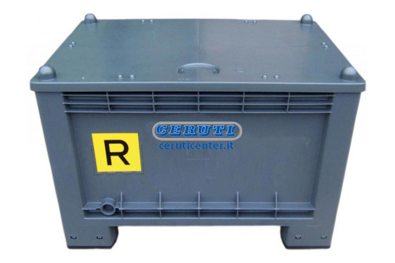 Behälter Mit Deckel Für Alte Batterien - 300 L Abmessungen 1000X700X650