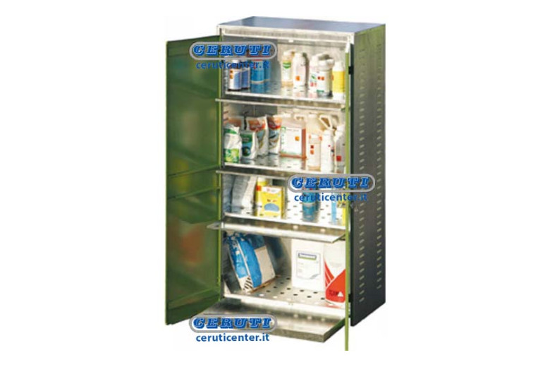 4-Shelf Cupboard For Pesticides Dimensions 1000X550X2000 Mm