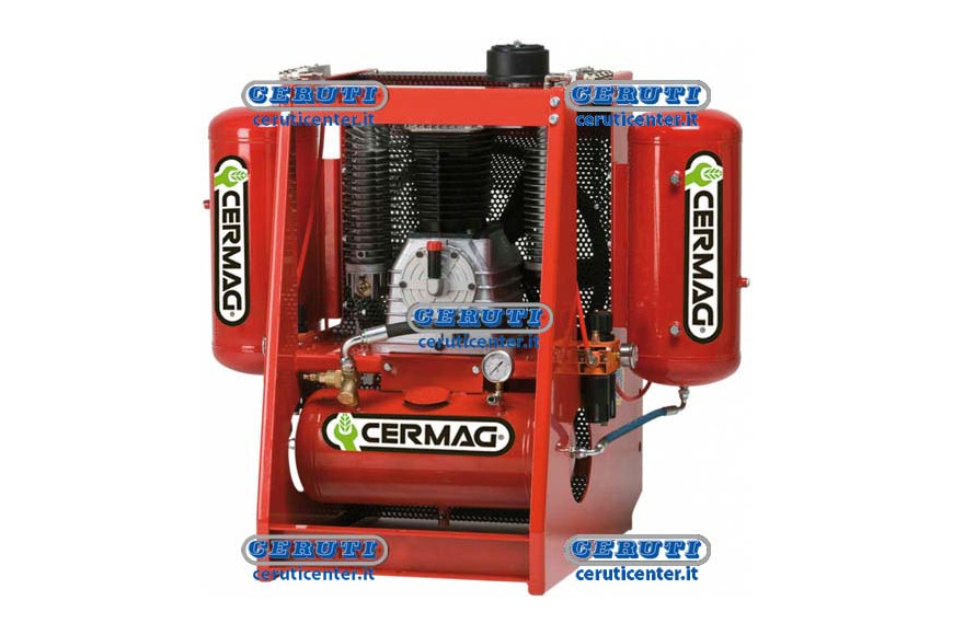 Compresseurs A 3 Points Débit 1600 L/Min Capacité 3X24 L